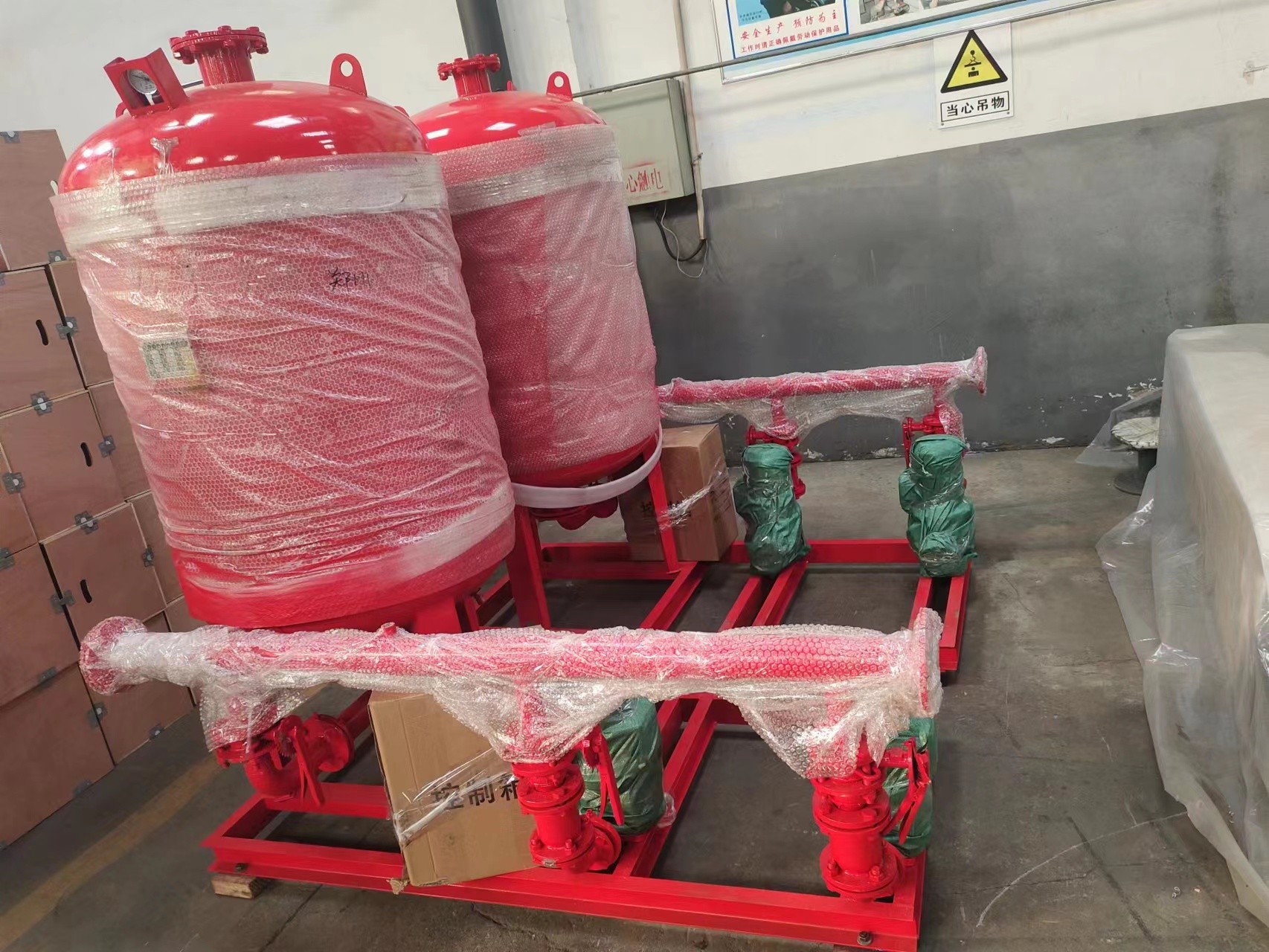 客戶定制的消防泵組已經(jīng)完工，于2月17日啟程交付客戶